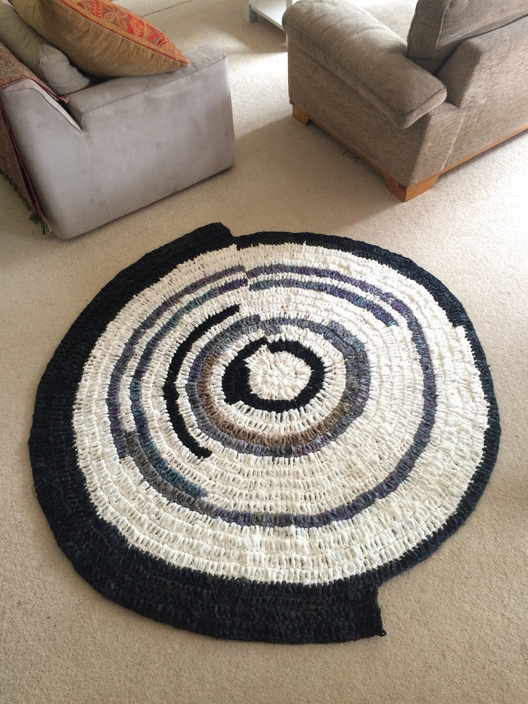 rug hooking yarn, sari silk ribbon