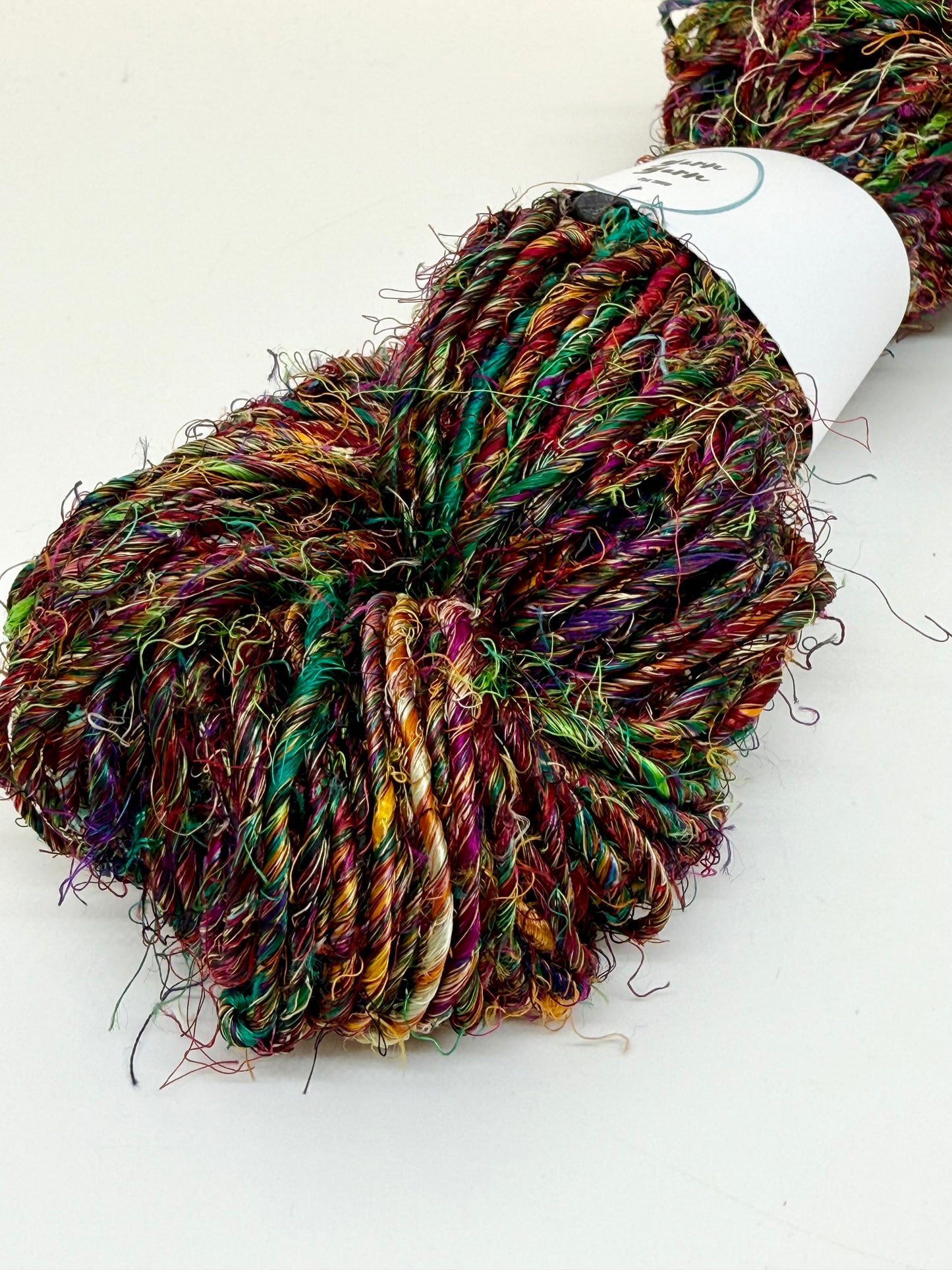 Banana yarn, mixed colours, vegan friendly yarn.