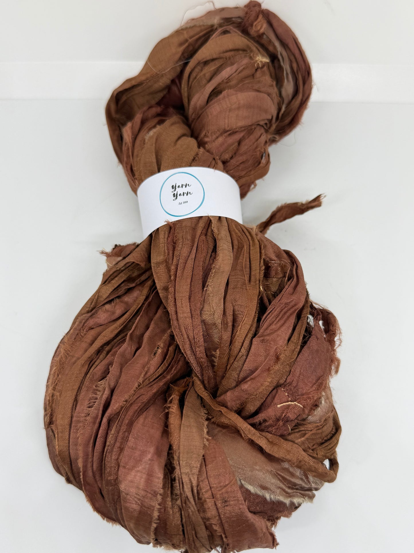 Sari Silk Ribbon Yarn | Treacle | Fibre Art and Weaving