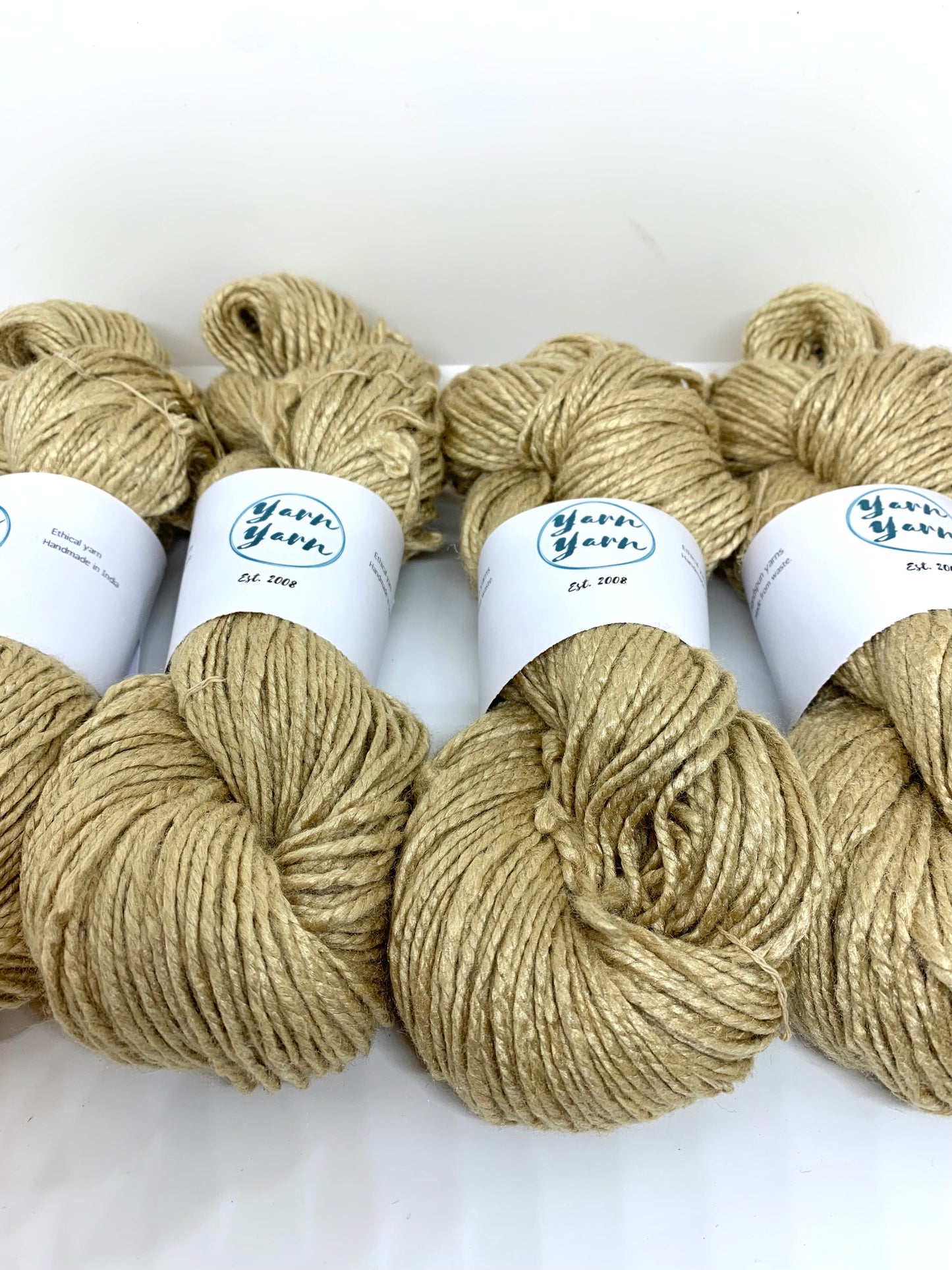 Organic muga silk yarn. Ahimsa silk yarn. 4 available