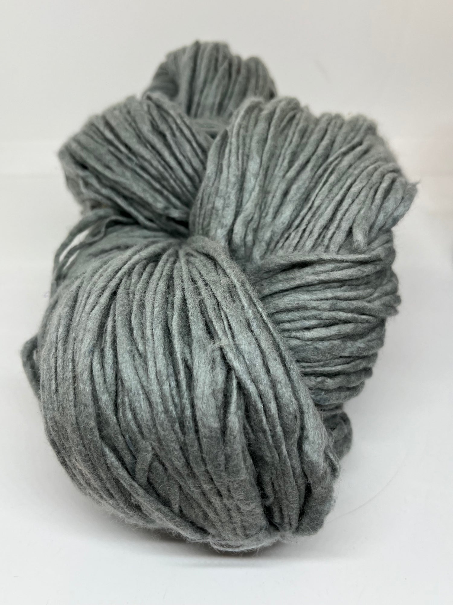 Super soft merino wool spun with mulberry silk fibres. 