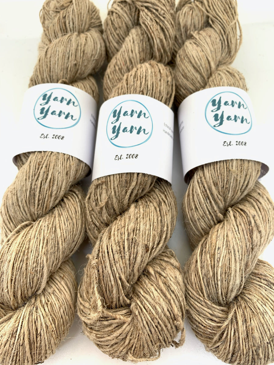 New handspun and recycled yarns just in. Love ethical yarns and fibers