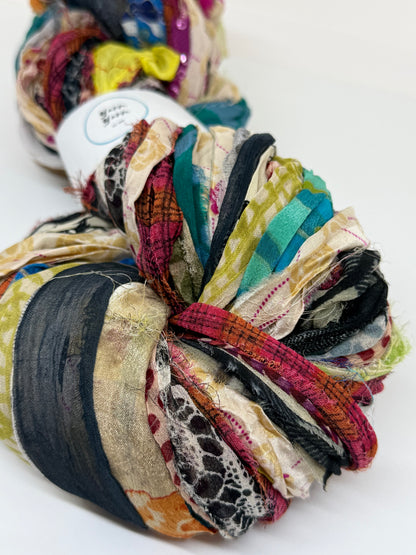 Chiffon Silk Remnants from Scarf Production.