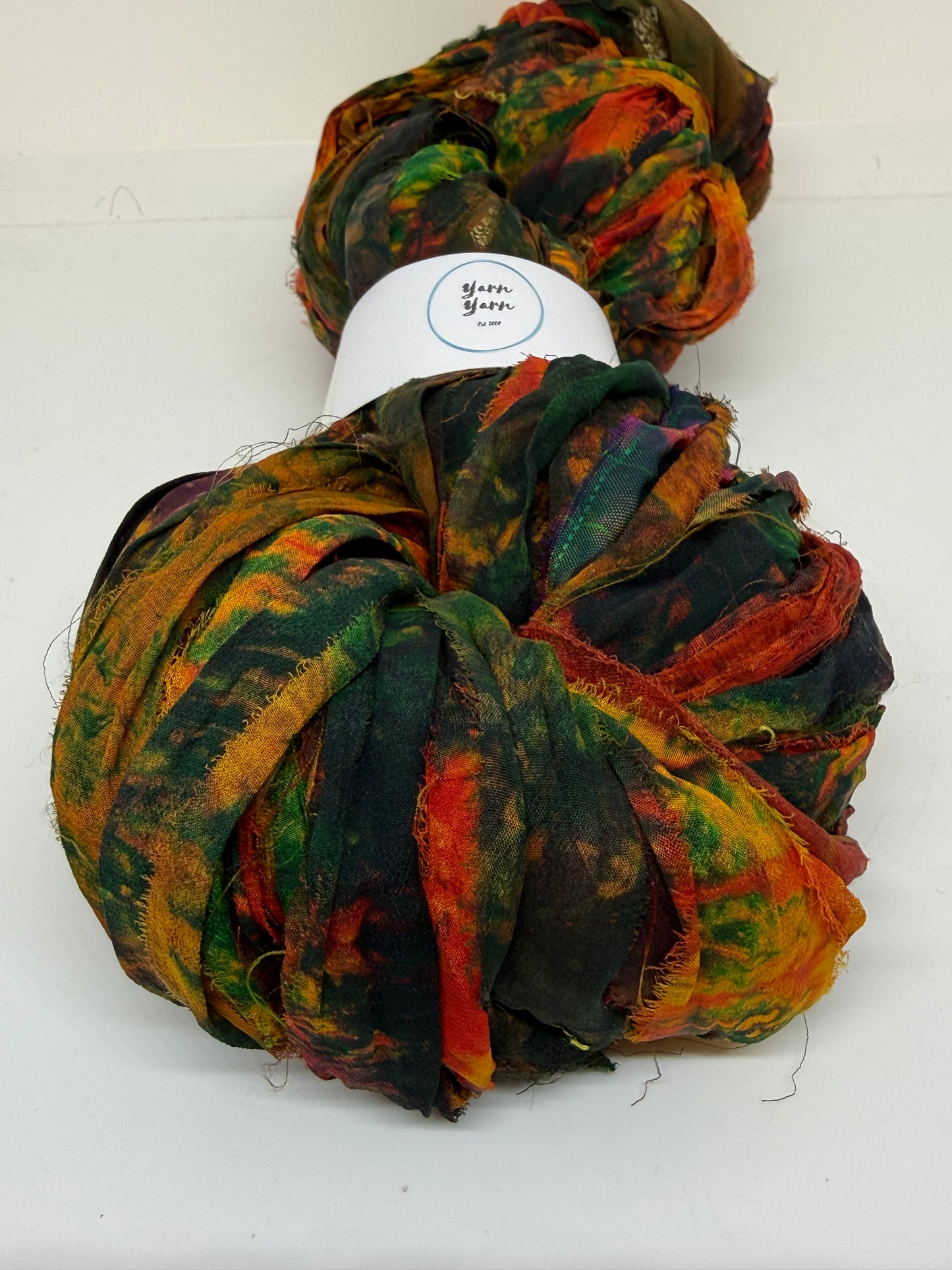 Sari Silk Ribbon – pure silk hand painted.