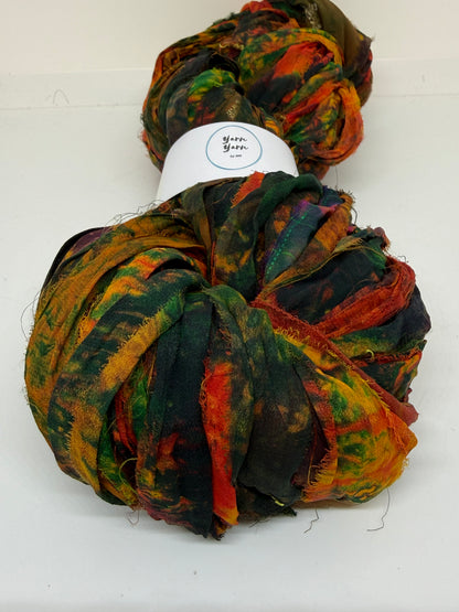 Sari Silk Ribbon – pure silk hand painted.