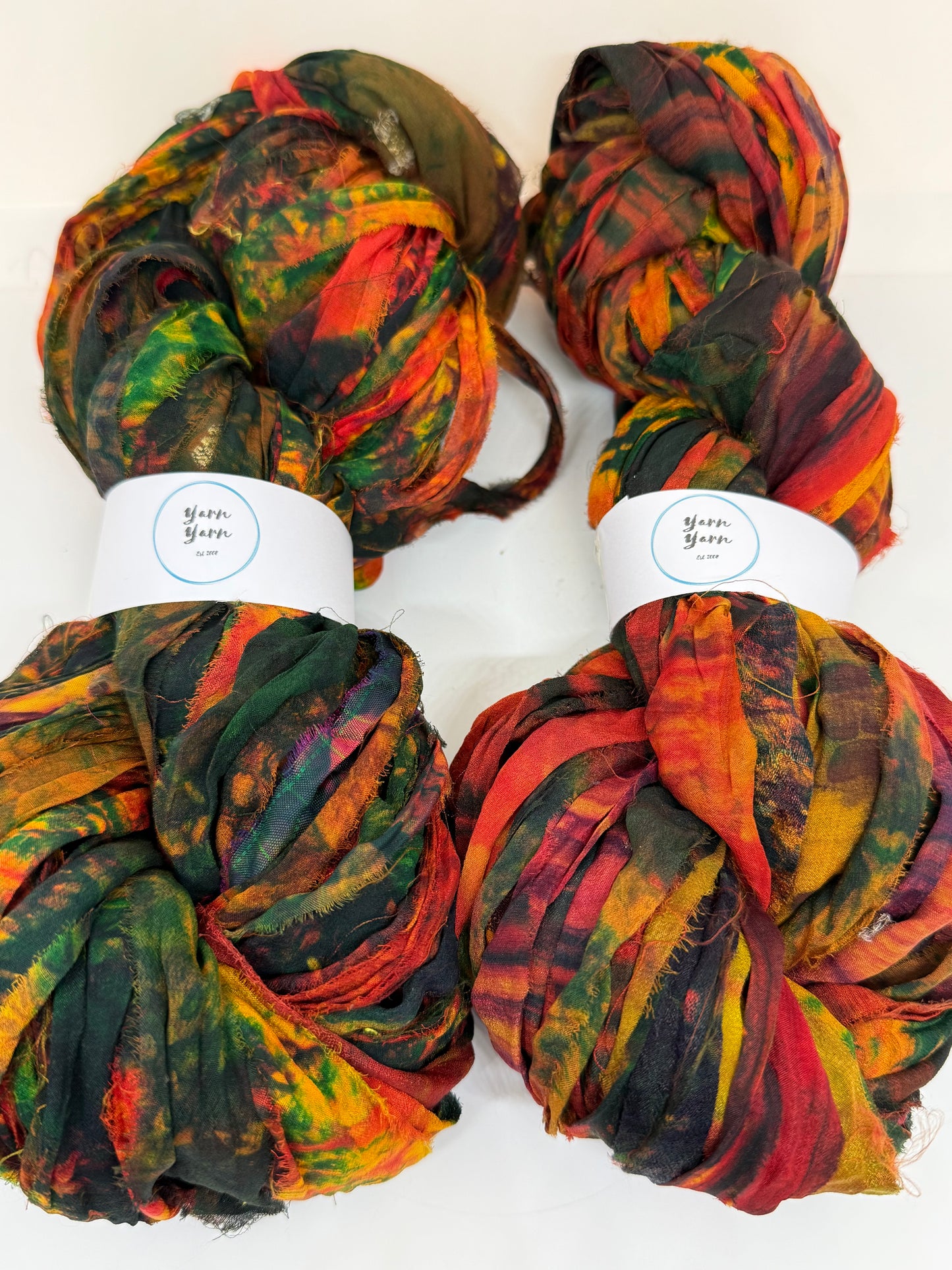 Sari Silk Ribbon – pure silk hand painted.
