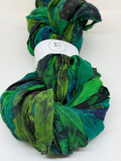 Sari Silk Ribbon – pure silk hand painted.