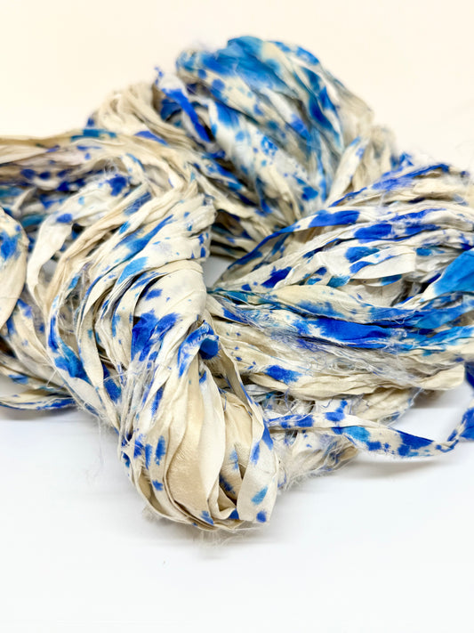 Spray Dyed Sari Silk Ribbon – Knit, Weave & Textile Art