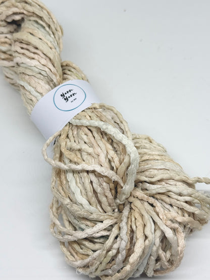 Sari silk ribbon cord, hammed sari fabric yarn.