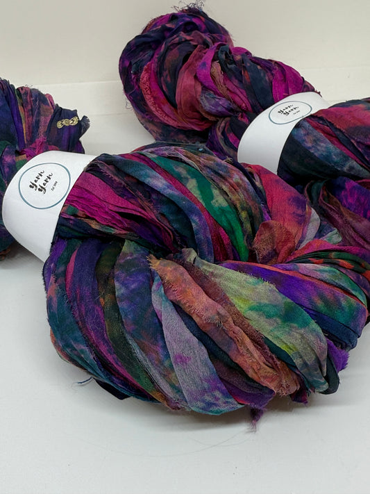 Sari Silk Ribbon – pure silk art dyed.