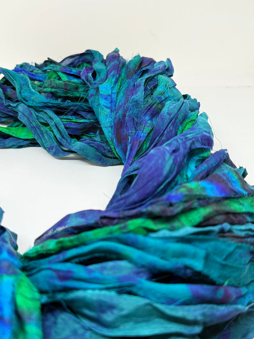 Sari Silk Ribbon – pure silk art dyed.