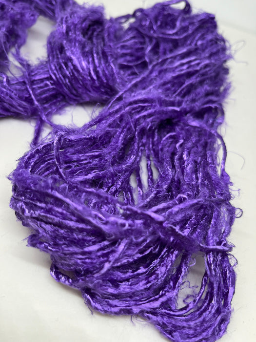 Banana yarn, vegan friendly yarn. Plum.