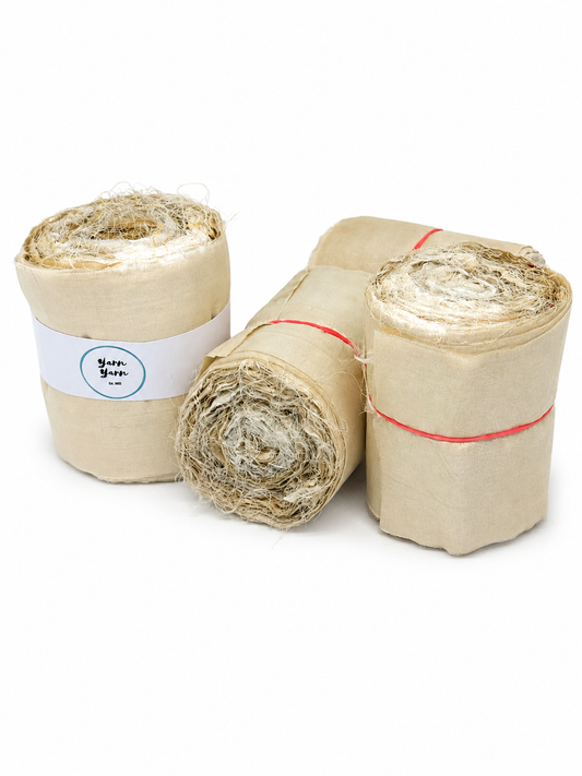 Sari silk ribbon for dying and textile art