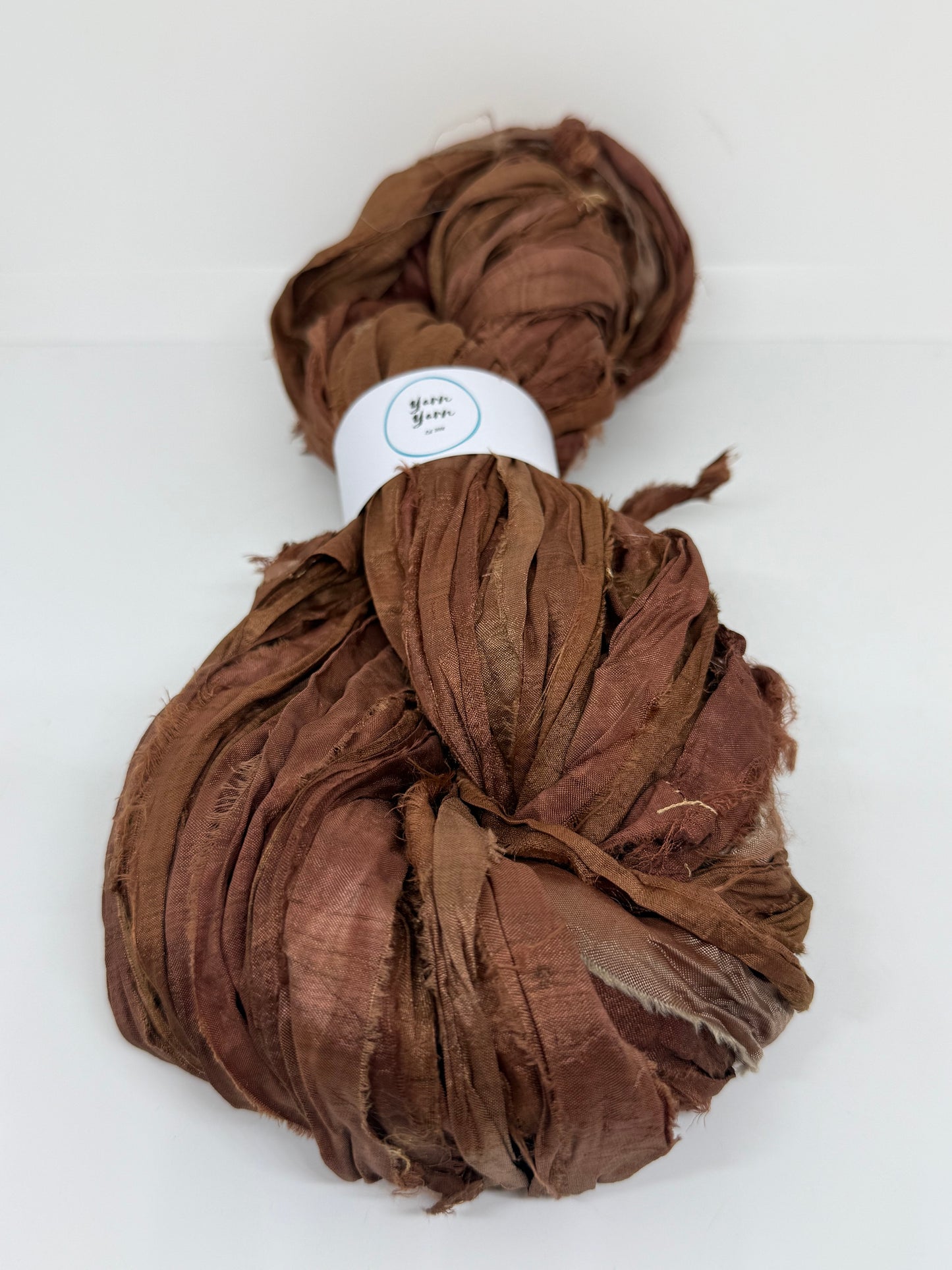 Sari Silk Ribbon Yarn | Treacle | Fibre Art and Weaving