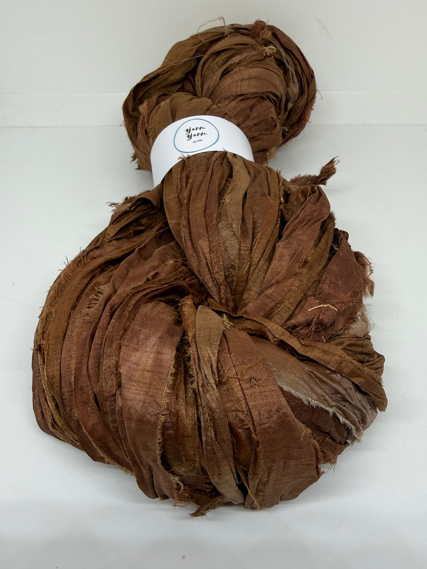 Sari Silk Ribbon Yarn | Treacle | Fibre Art and Weaving
