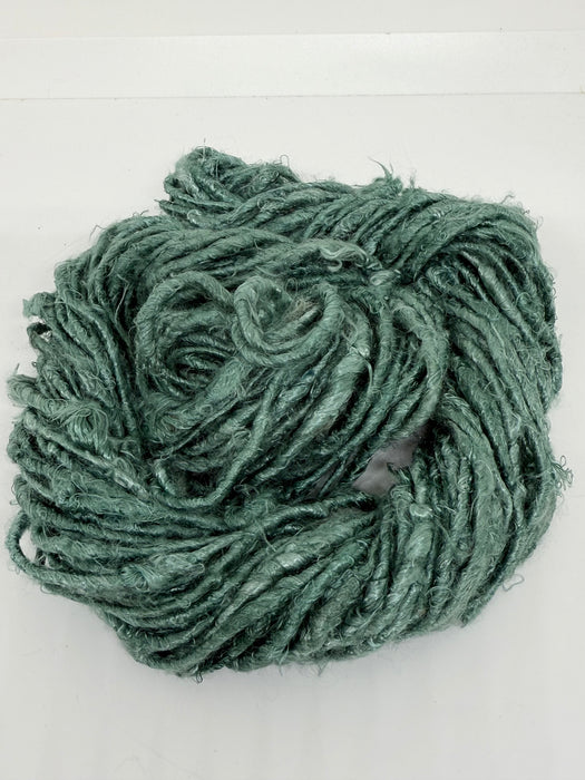 Banana yarn, pistachio vegan friendly yarn.