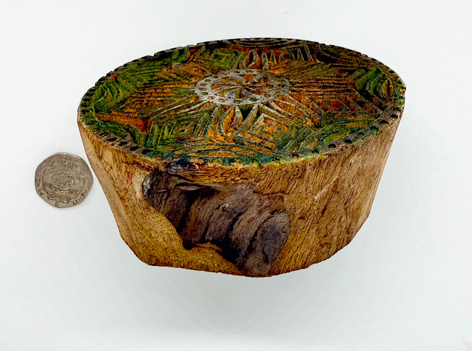 Vintage Indian wooden print block - block printing. SOLD