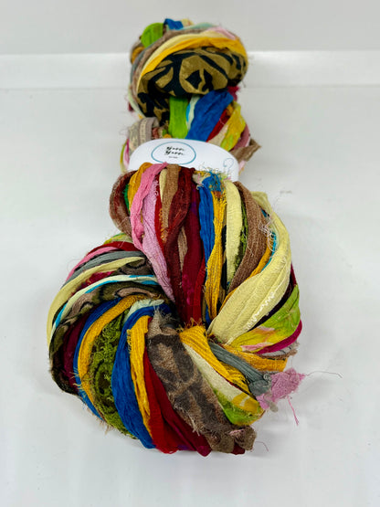 Chiffon Silk Remnants from Scarf Production.