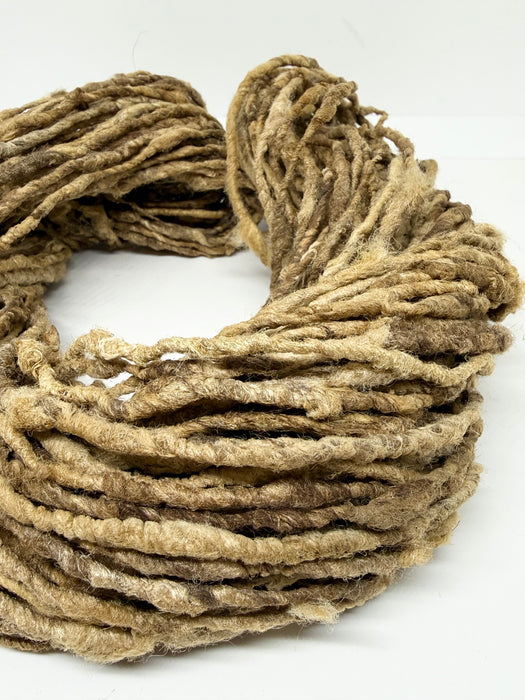 Wild forest silk yarn, chemical free.