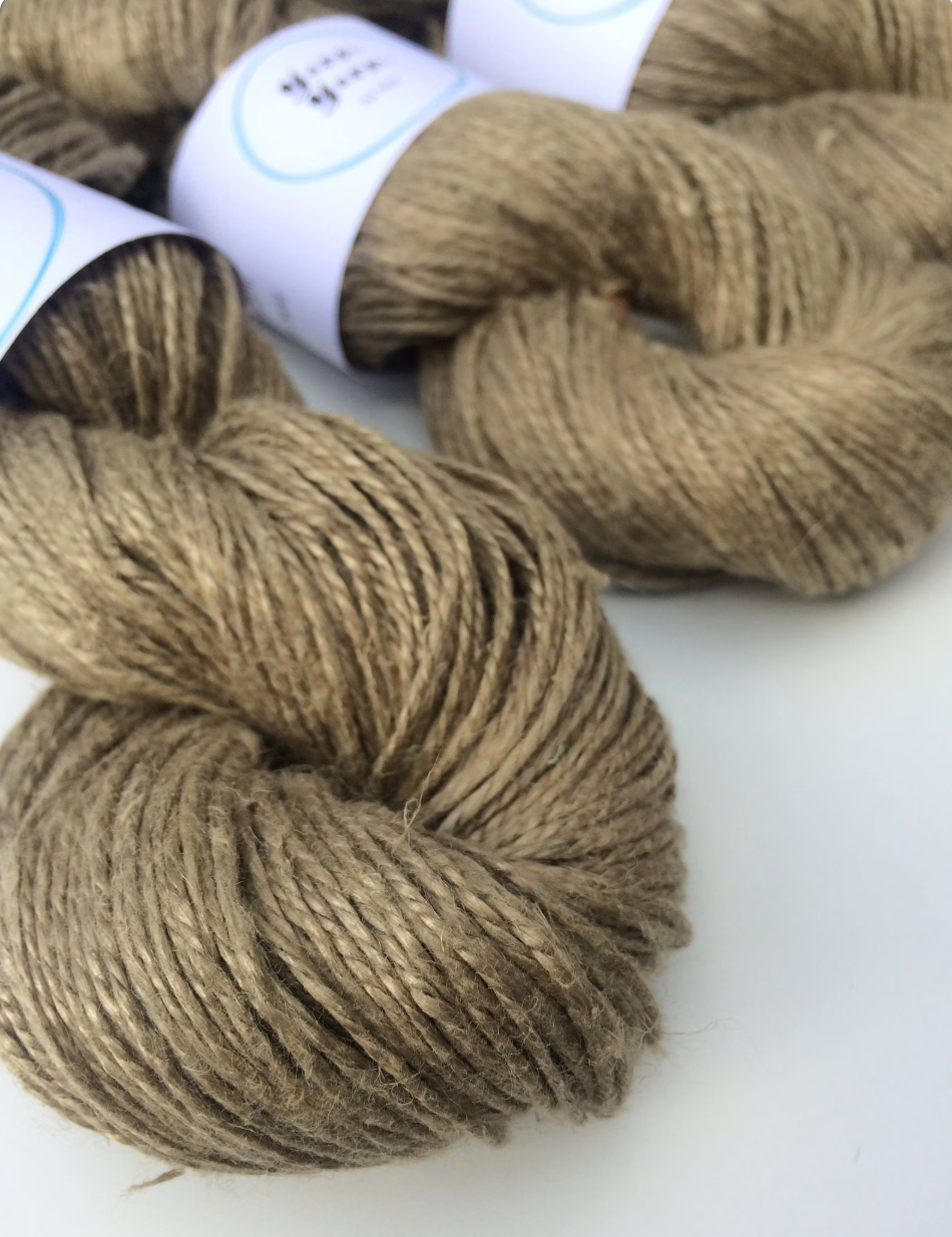 Natural linen yarn | ethical yarns for fibre arts