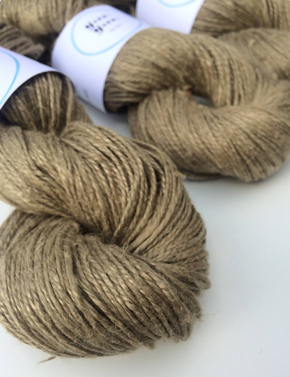 Natural linen yarn | ethical yarns for fibre arts