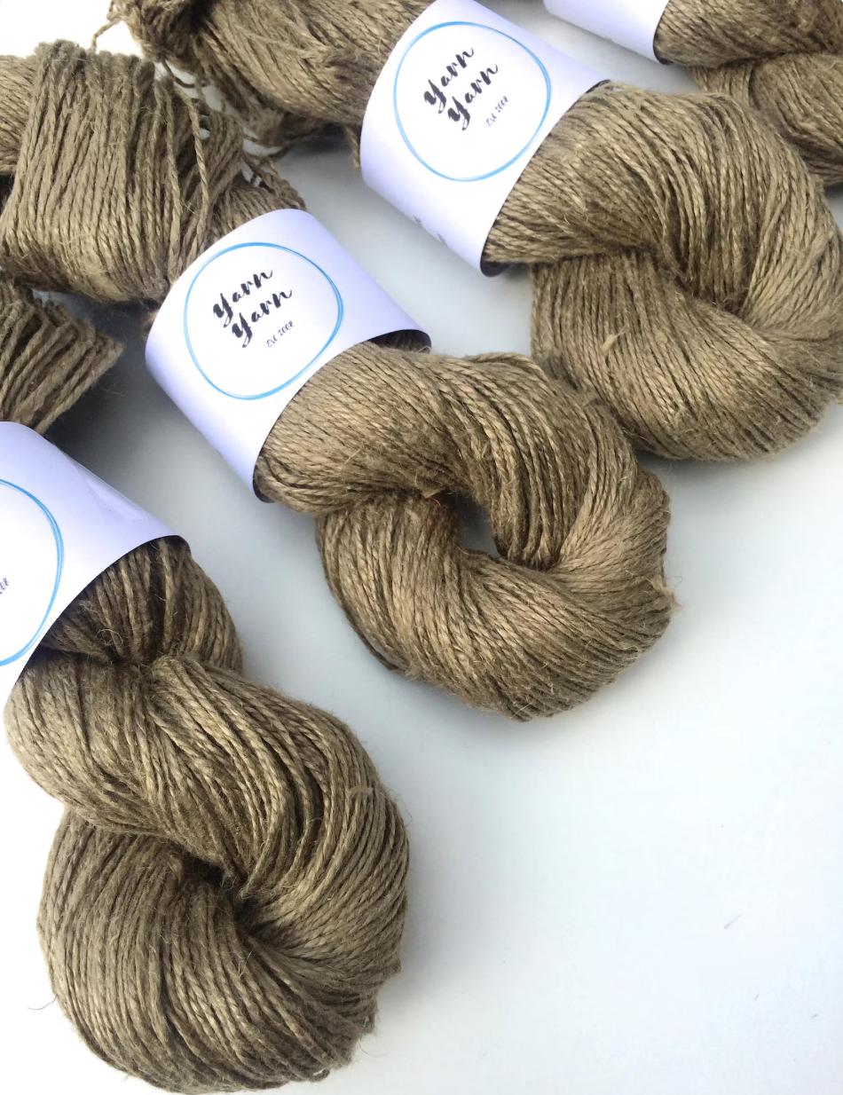 Natural linen yarn | ethical yarns for fibre arts
