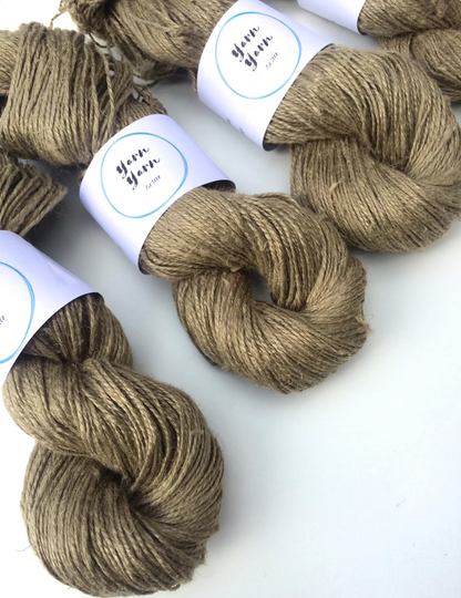 Natural linen yarn | ethical yarns for fibre arts