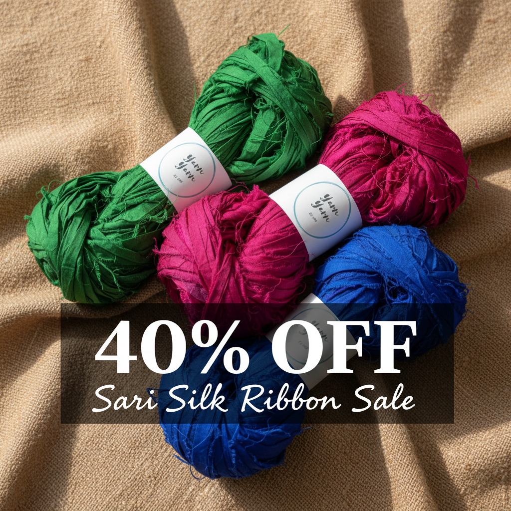 Sari Silk Ribbon 40% Off - Multi Colour
