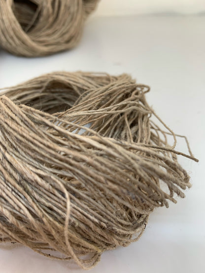 Nettle yarn, handspun organic natural yarn. SOLD OUT