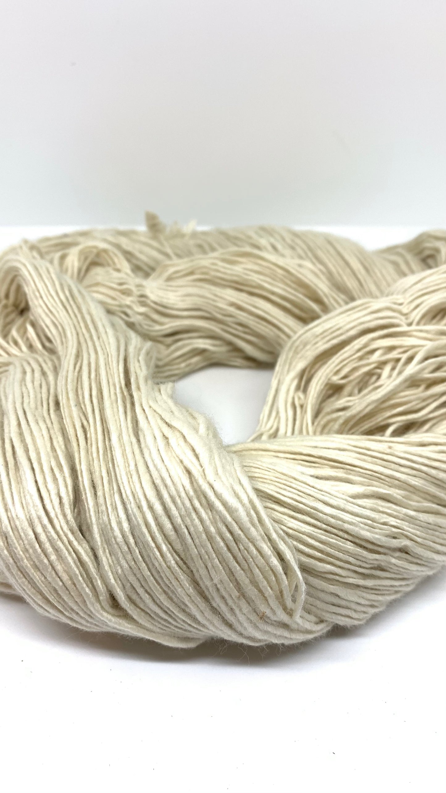 Organic eri silk yarn. Ahimsa silk yarn. SOLD OUT