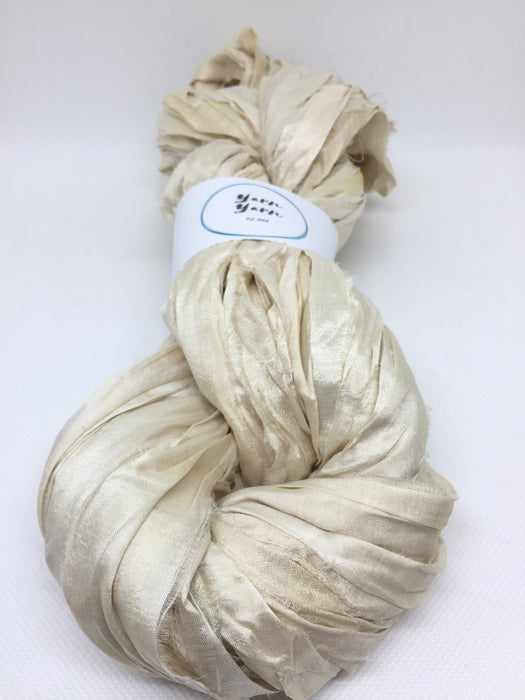 Sari silk ribbon. Beautiful quality silk ribbon yarn.