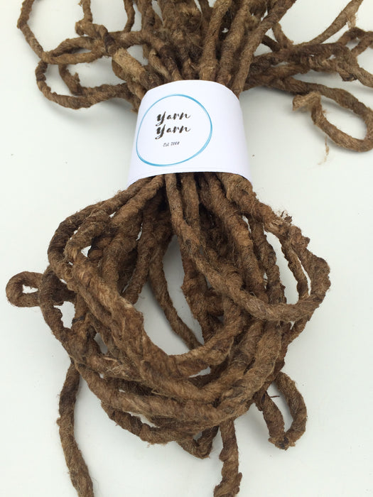 Wild forest silk yarn, chemical free.