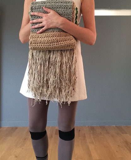 Organic eri and wild tassar raw silk yarn. SOLD OUT