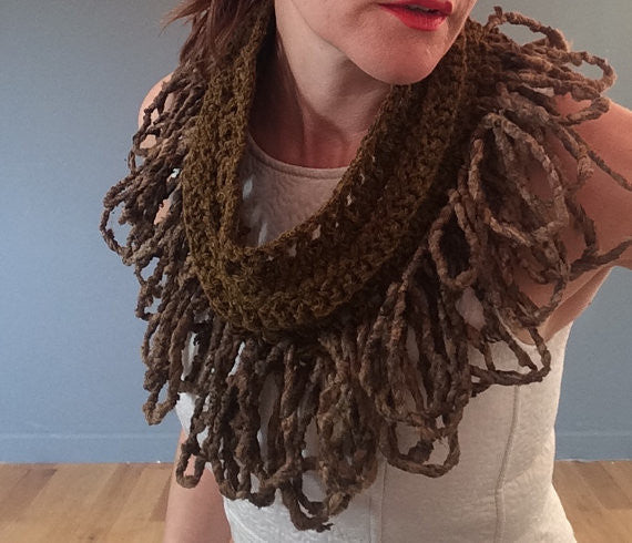 Wild forest silk yarn, chemical free.